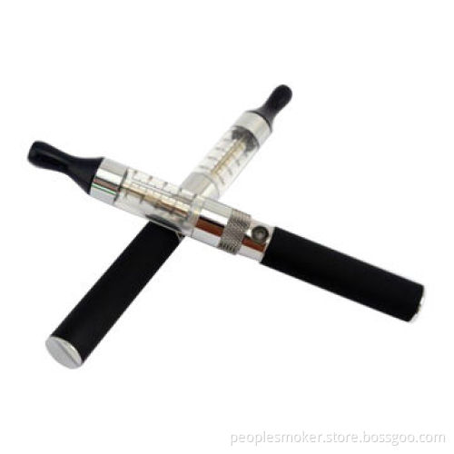 E-cigarette with 2 x cartomizer, 1 x USB charger, 1 x wall charger, 1 x empty bottle